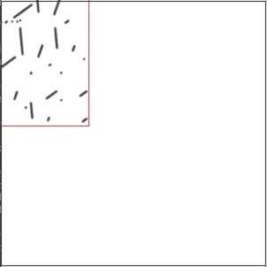 A different spritesheet being played in debug mode, without cropping of outside content