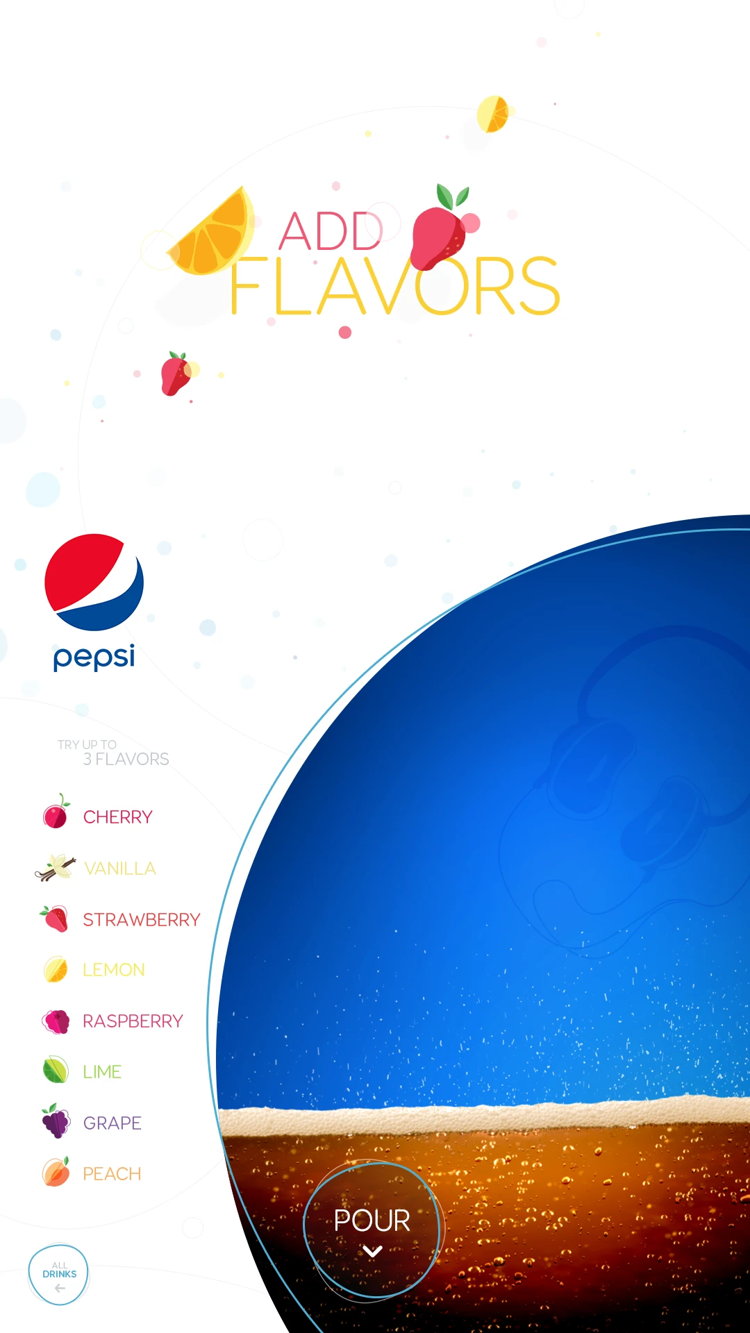 Beverage screen for the Spire 5.0 version.