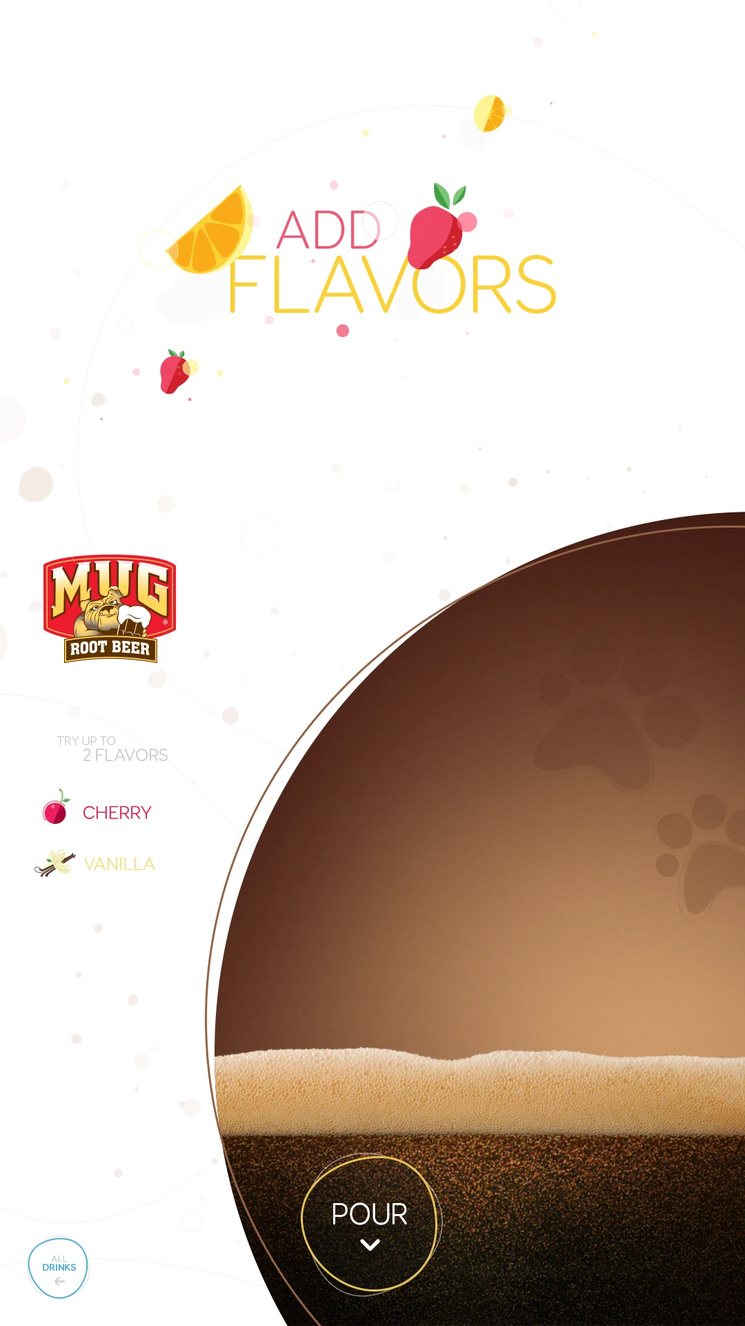 Another beverage screen for the Spire 5.0 version.