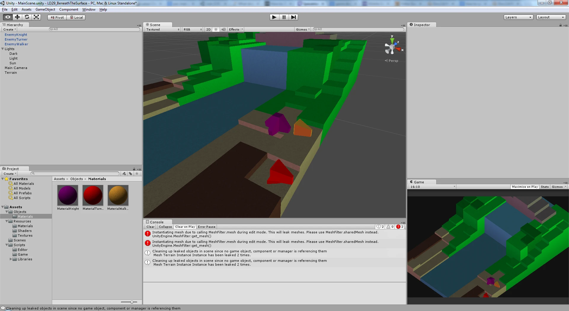 Testing enemy models
