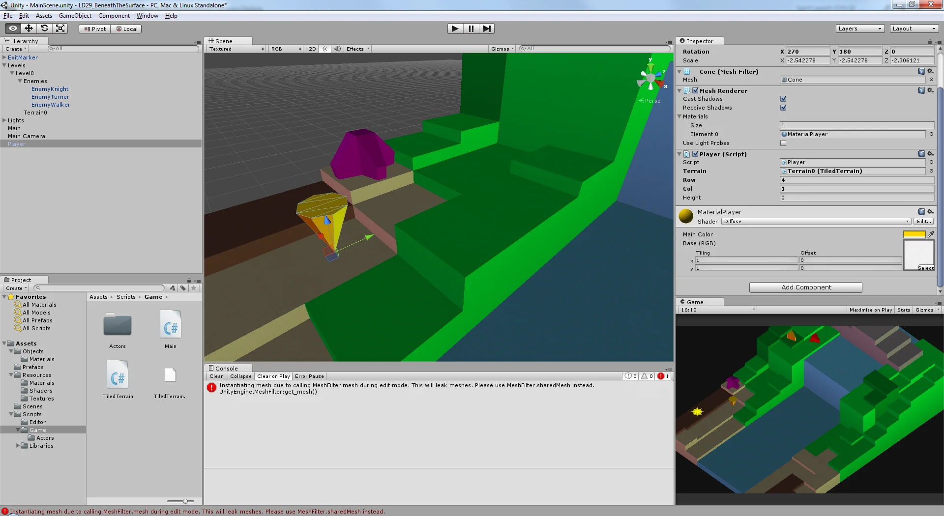 Implementing movement and enemy AI