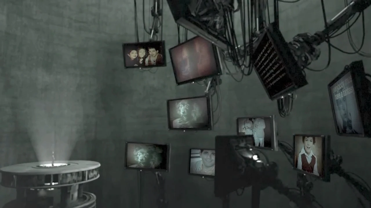 The video sequence would be overlaid with pictures from the visitor's Facebook profile. This never failed to catch people by surprise