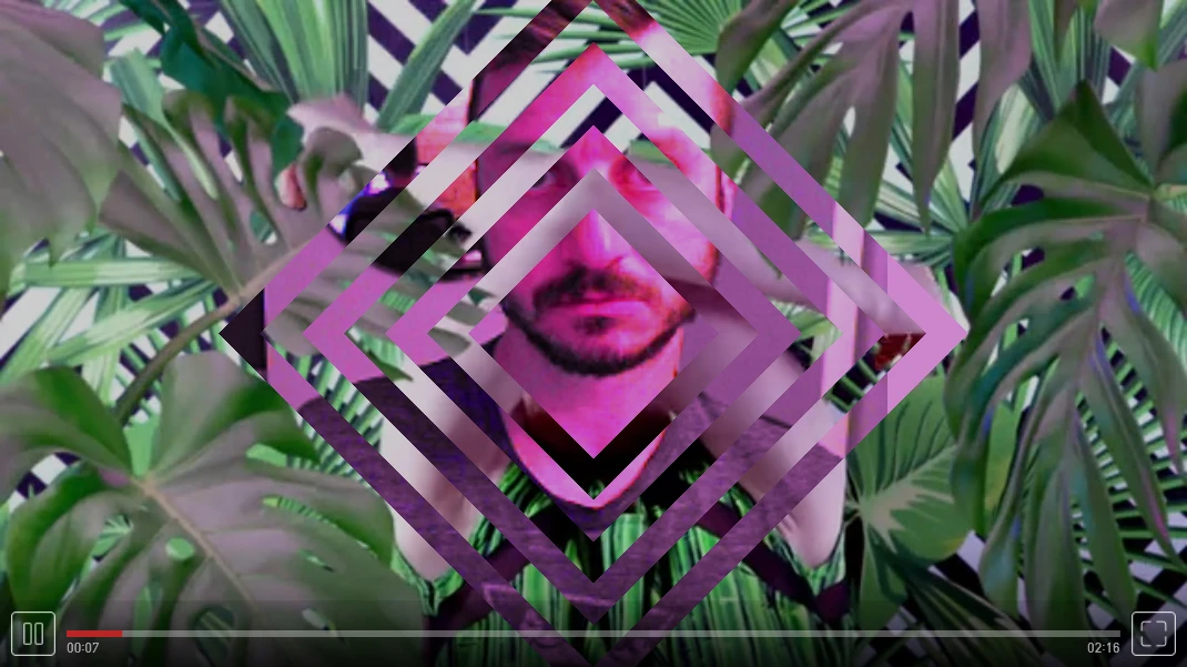 Effect using masked webcam content