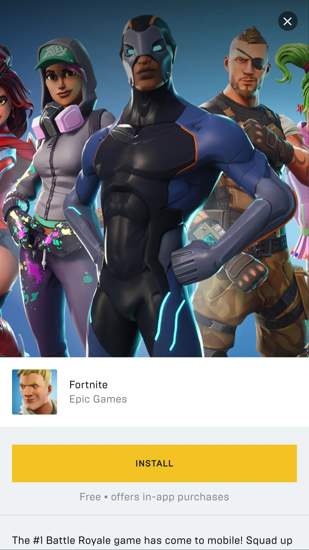 Game page