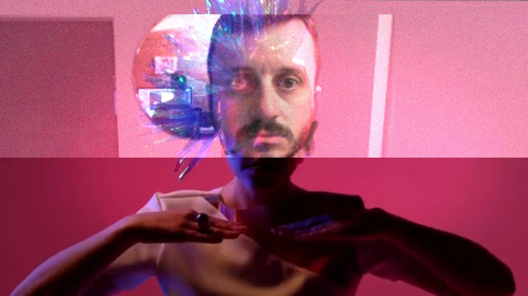Effect using webcam content, mouse interaction, and shaders