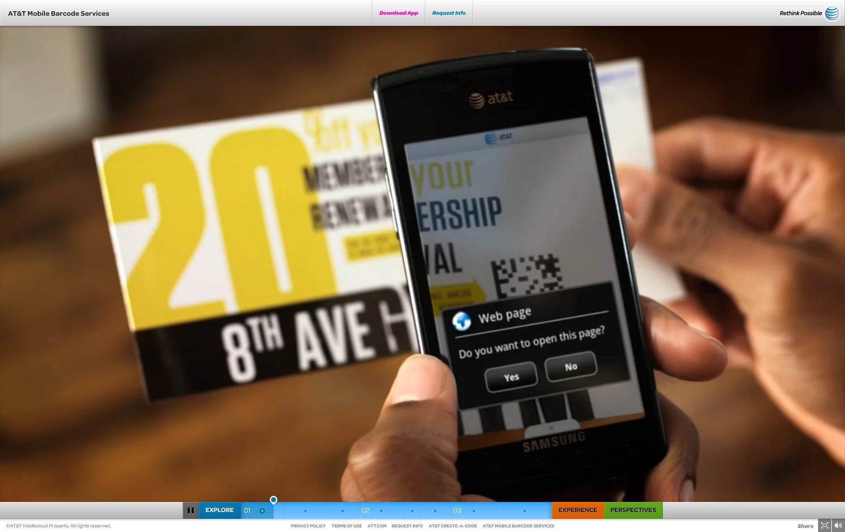 The first video section tried to show how barcodes could be used in daily life (side note: look at his phone. 2011!)