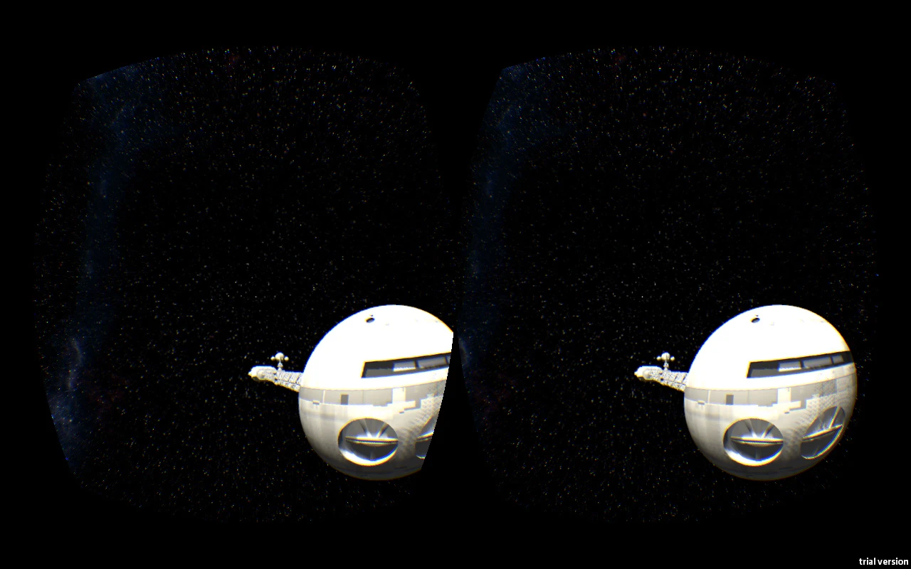 A view of the spaceship Discovery One