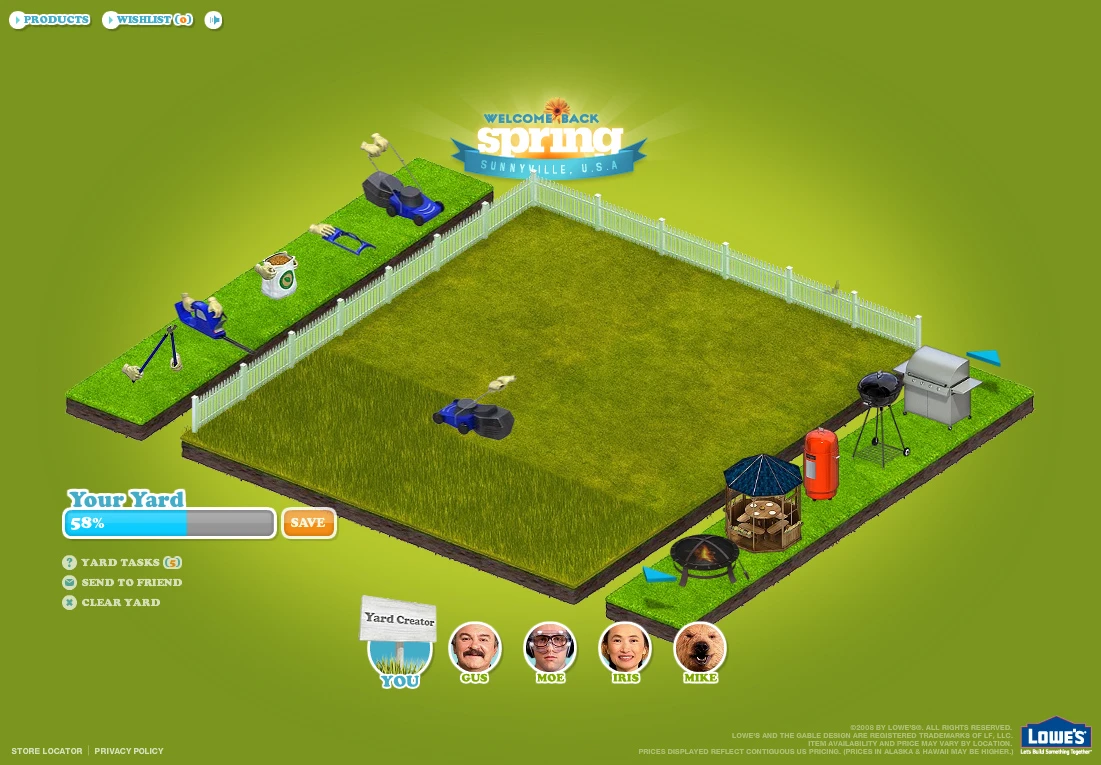 Mowing the Yard Creator's grass