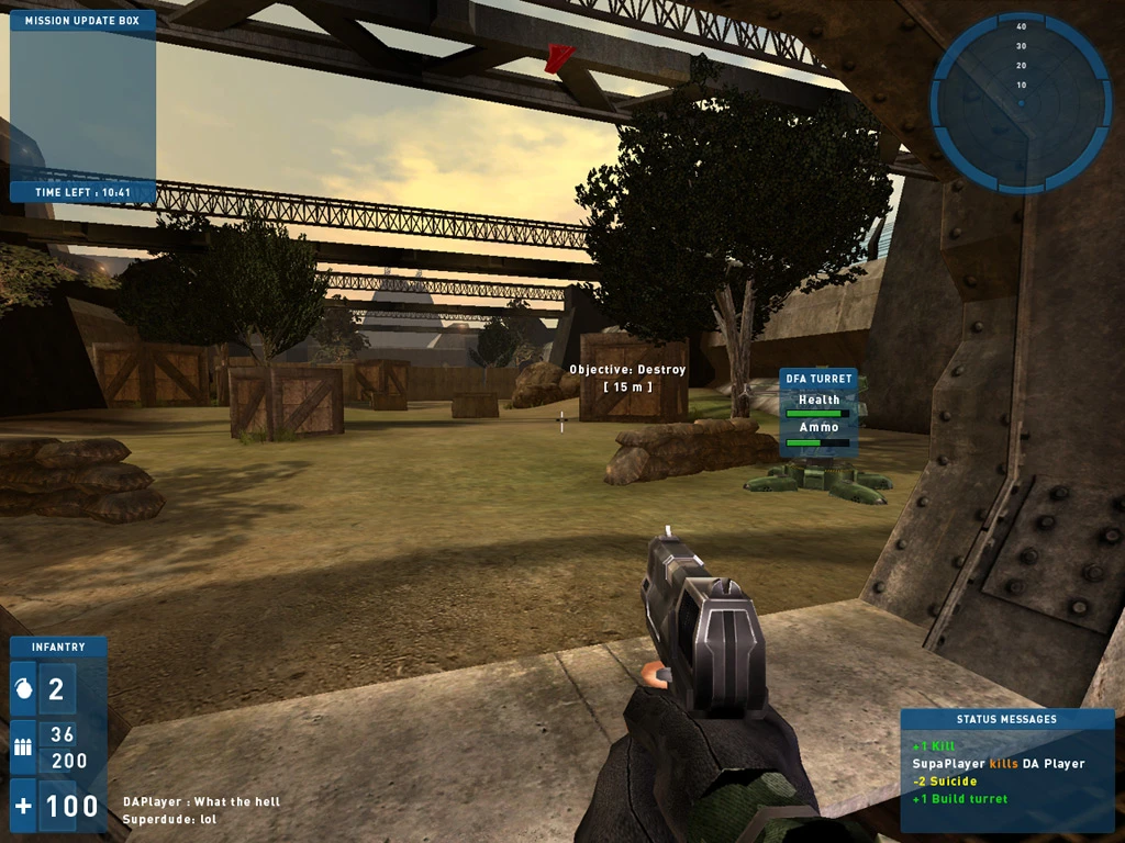 A mockup of the designed HUD (the shipping version was different).