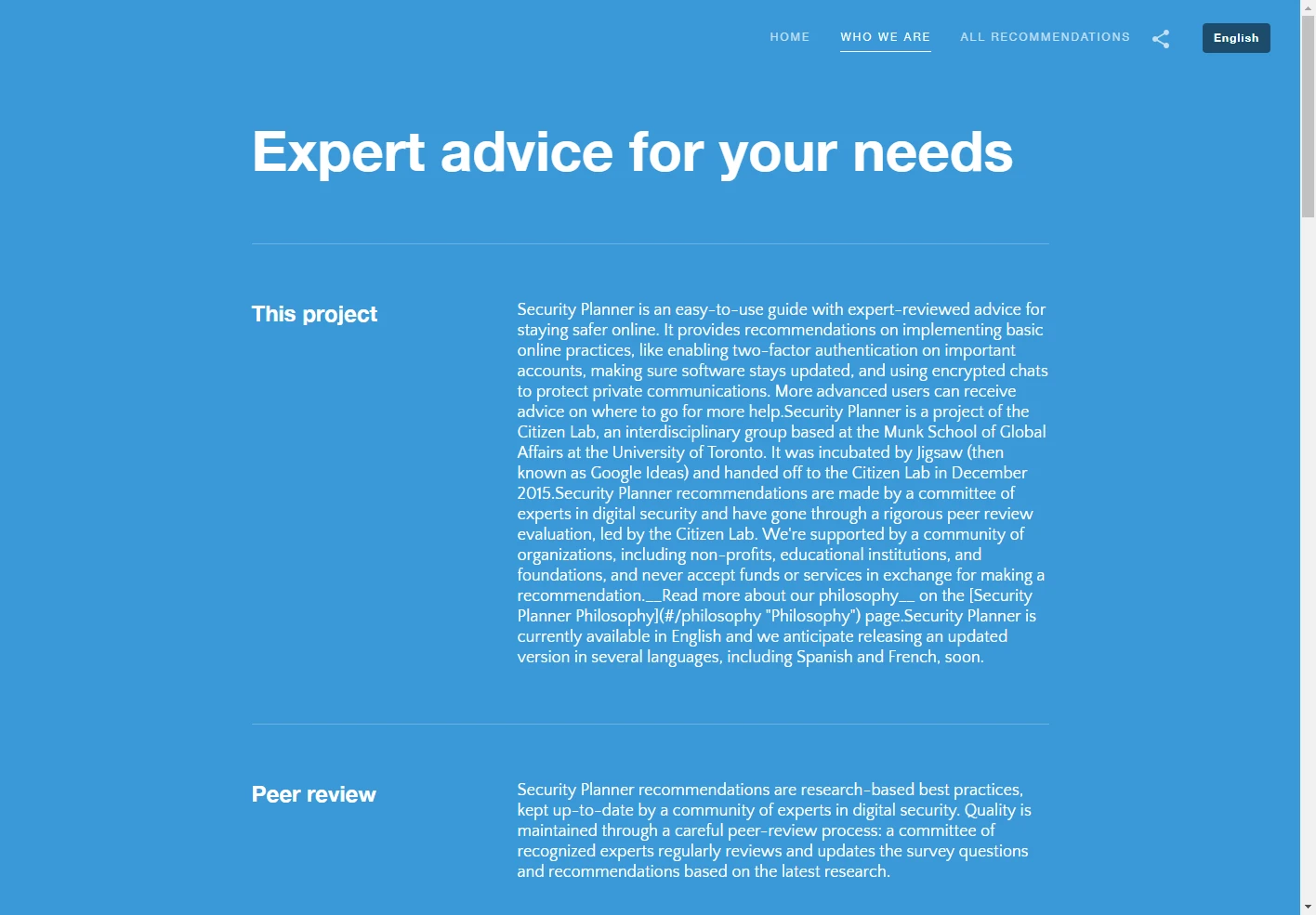 The whole content of the site is maintained on a separate CMS and loaded dynamically.