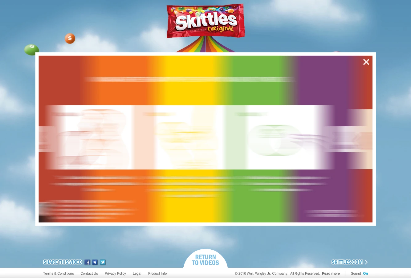 Example of some of the gratuitous animations employed on the website, thanks to Flash's new effects