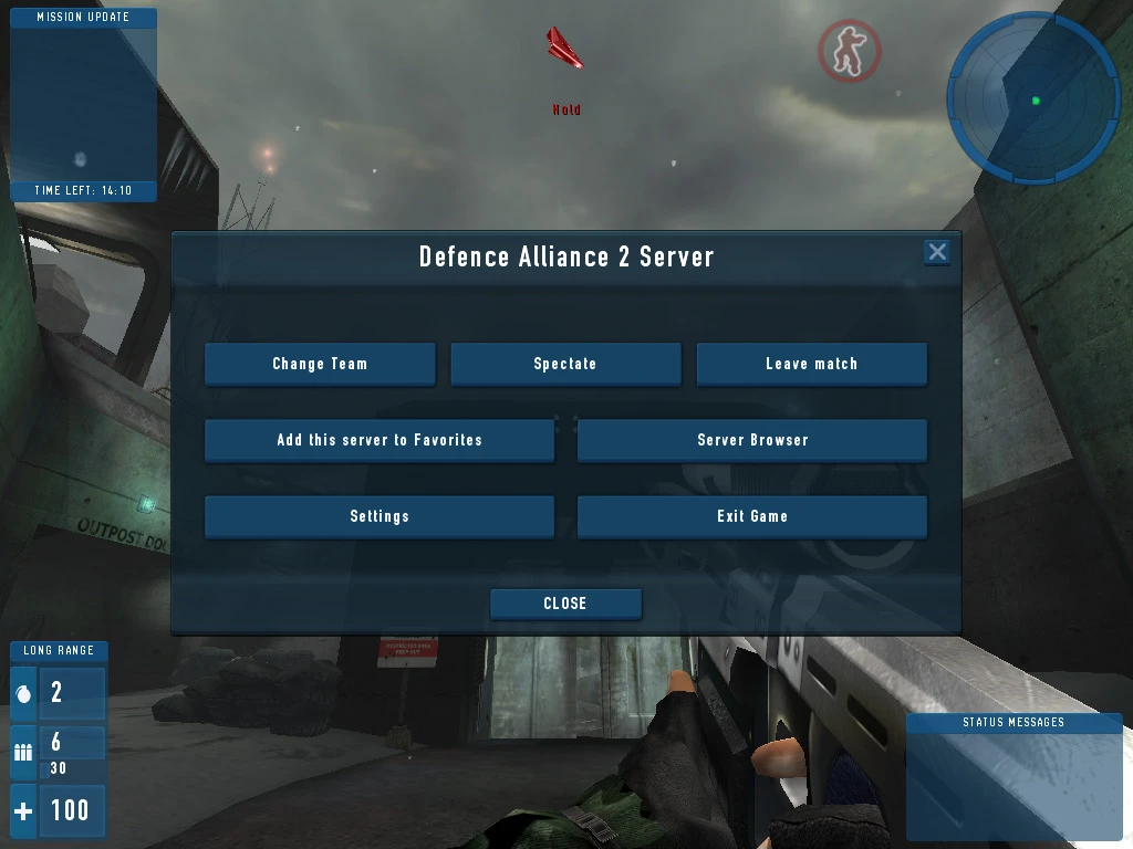 Generic ESC menu (and work-in-progress HUD)