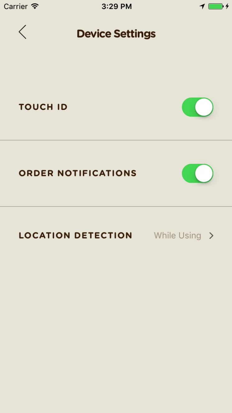 Settings