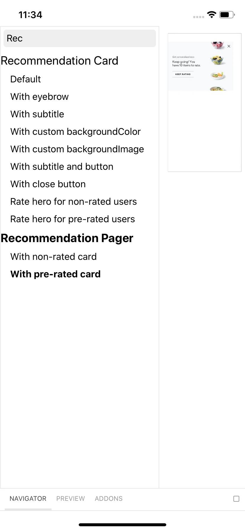 Using Storybook to test components