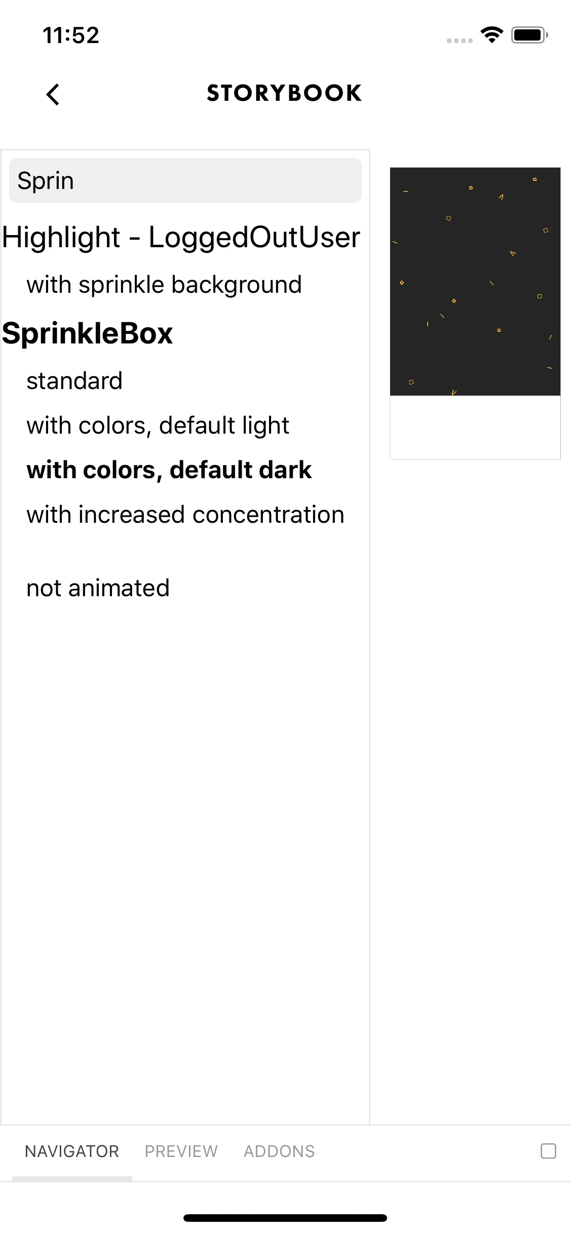 Using Storybook to test components
