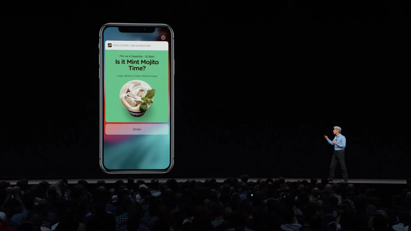 Philz Coffee rich notification demonstration at WWDC