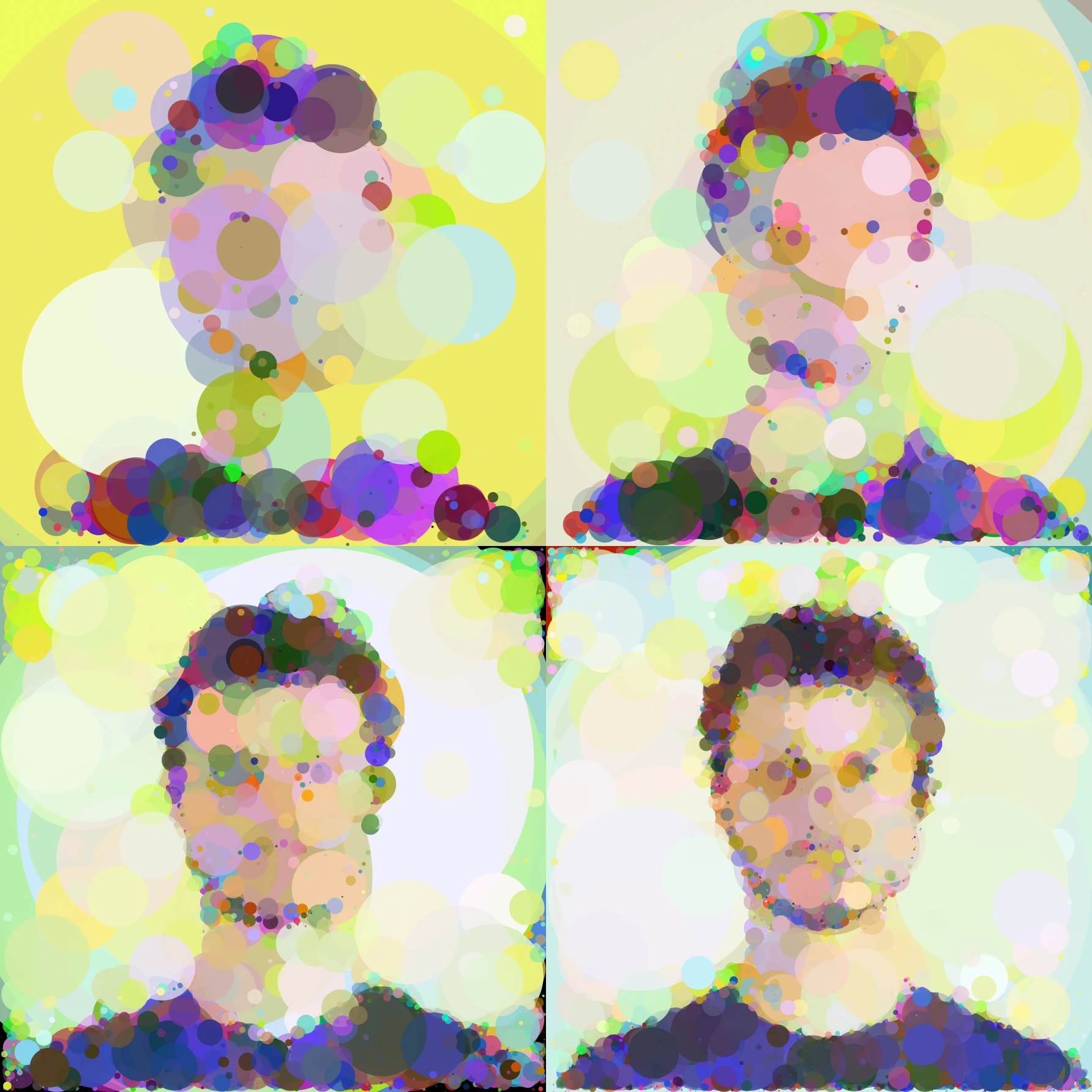 Additional initial tests, this time using a circle painter.